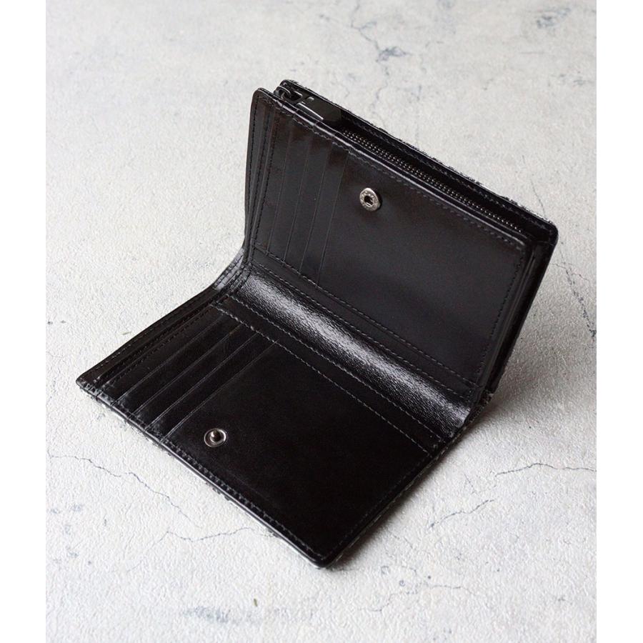 エレファントレザー 象革 メンズ 二つ折り財布 ミドルウォレット ZOO