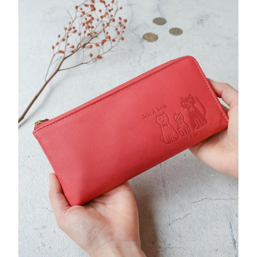 box21 財布 長財布 L字ファスナー ボックス21 ジュジュアンドベック 猫