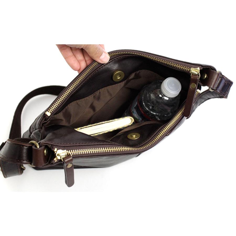 box21 スクエアショルダーバッグ 牛革 本革 レザー ボックス21