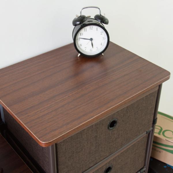 簡易組立チェスト3D チェスト タンス ブラウン 茶色 北欧 おしゃれ 3段