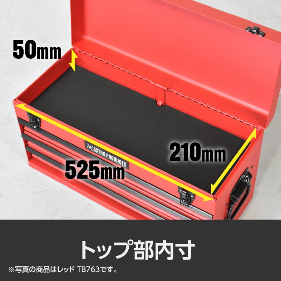 アストロプロダクツ（ASTROPRODUCTS） ツールボックス 3段 ブラック