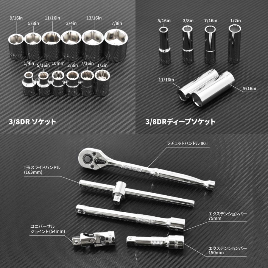 アストロプロダクツ（ASTROPRODUCTS） ツールセット インチ 48点組