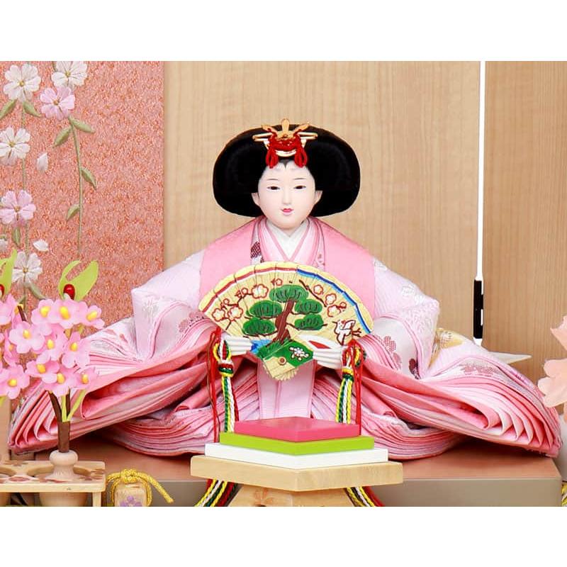 雛人形 ひな人形 雛 平飾り 親王飾り 恵翠作 御雛 刺繍 小三五親王