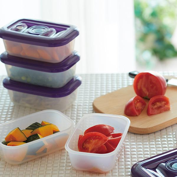 アサヒ軽金属 保存容器 フードコンテナ 真空 耐熱 蓋付き 電子レンジ