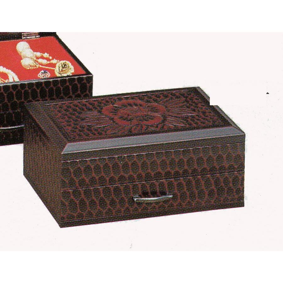 木製 宝石箱 鎌倉彫 鏡付き ほ-19 ジュエリーボックス アクセサリー