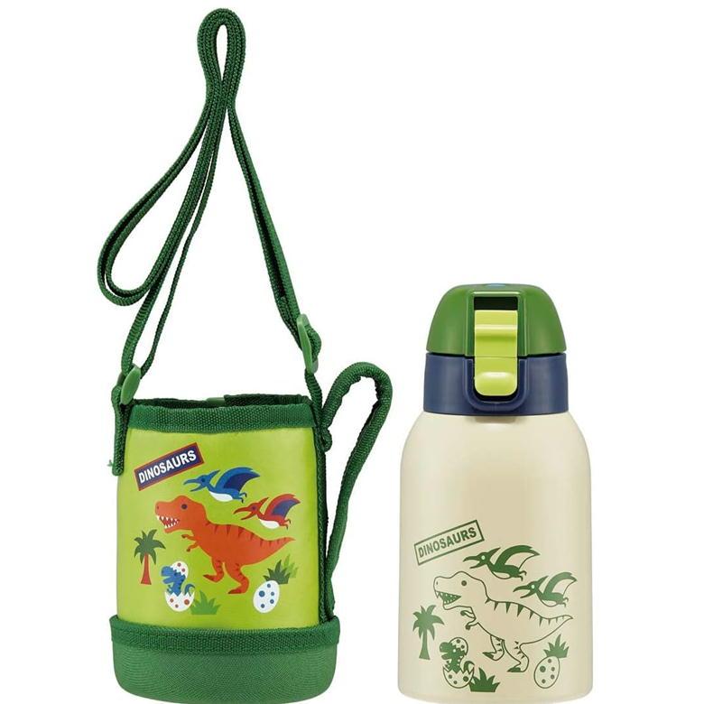 スケーター ステンレスボトル KSTCH4 ディノザウルス カバー付き