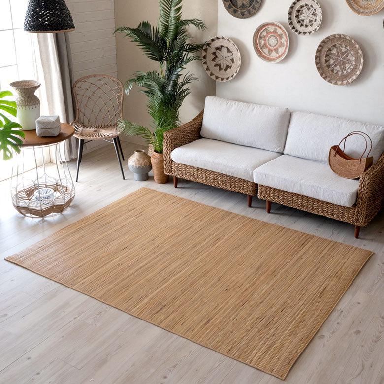 籐むしろ ラタンカーペット ラグサイズ 約140×200cm CPT-CP1000-90