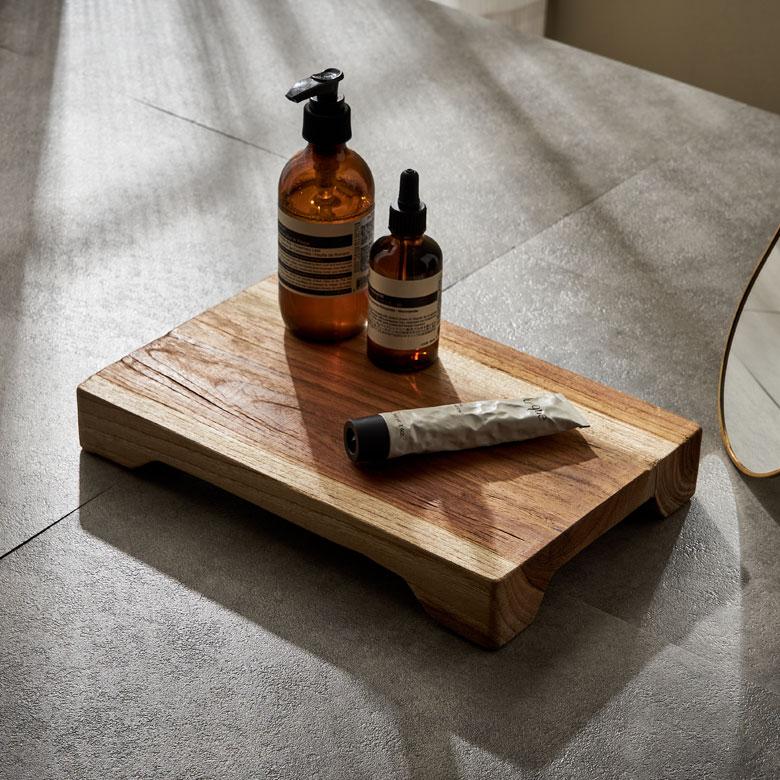 トレー トレイ ディスプレイ チーク ウッド 天然 木 インテリア