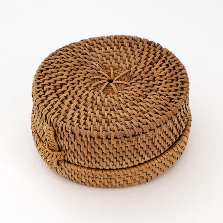 小物 入れ アタ ケース ふた 付き ボックス 収納 バスケット かご 箱