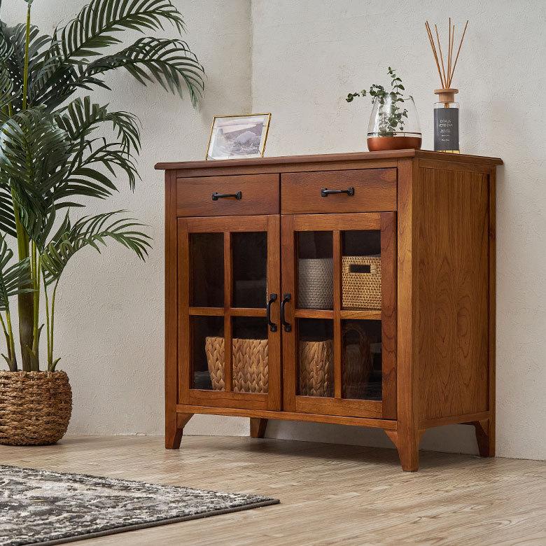 ティンバー キャビネット リビングチェスト チェスト 木製 引き出し