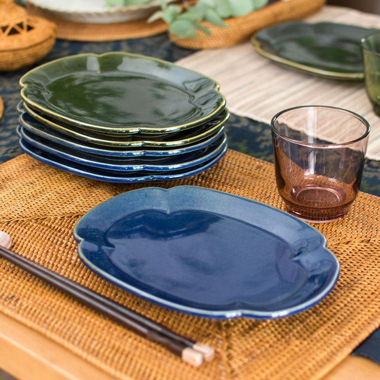 楕円皿 21.3cm 陶器製 木瓜皿 中皿 取り皿 92084 : アジア工房 - 通販