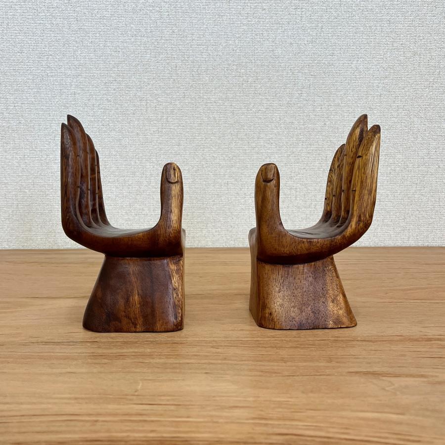 ハンドオブジェ 手の形をした木彫りのオブジェ 17cm マネキン 商品撮影