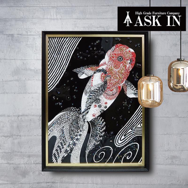 クリスタルアート モンタナ436 アートパネル 43x53cm 金魚 かわいい