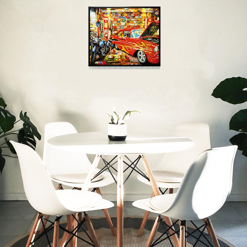 クリスタルアート ガレージ400 アートパネル 61x51cm 写真 おしゃれ