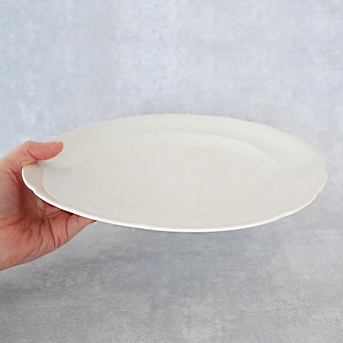 FOOD FOR THOUGHT Paperwhite 花リムプレート L Φ25cm : ASSEMBLAGE