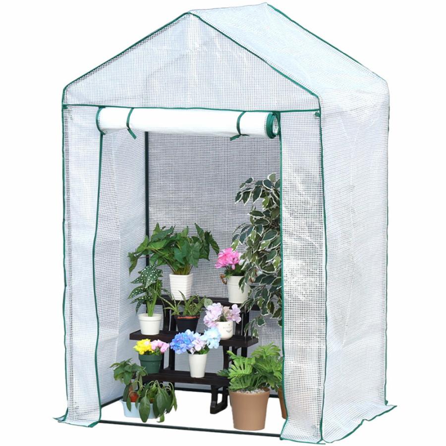 ビニールハウス 温室 ビニール温室 家庭用 ガーデンハウス 巻き上げ式