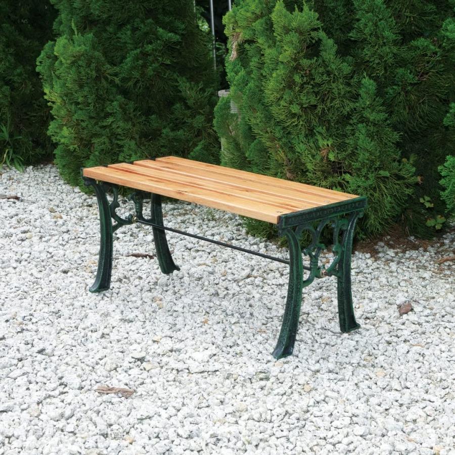 ベンチ 屋外 ガーデンベンチ 木製 おしゃれ アイアン 天然木 椅子 庭