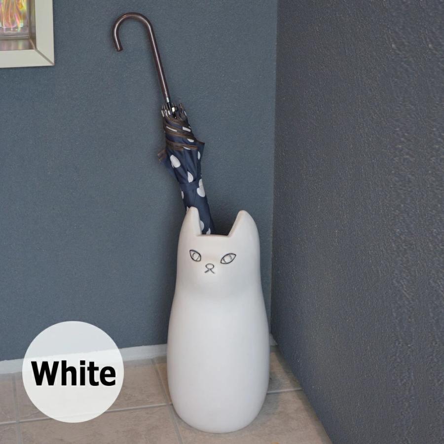 東谷 傘立て おしゃれ 陶器 スリム かさたて 玄関 かわいい 猫 ねこ