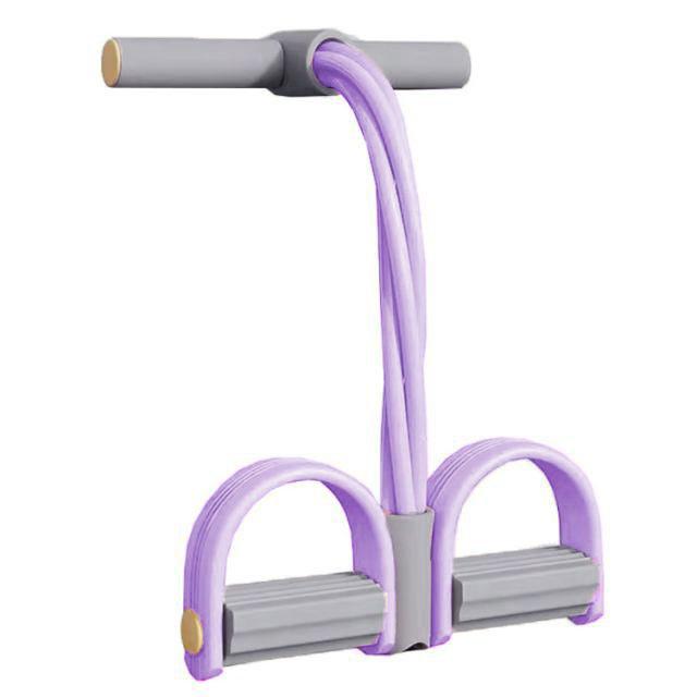 6管型 多機能ヨガテンションロープ エクササイズバンド 伸縮性腹筋