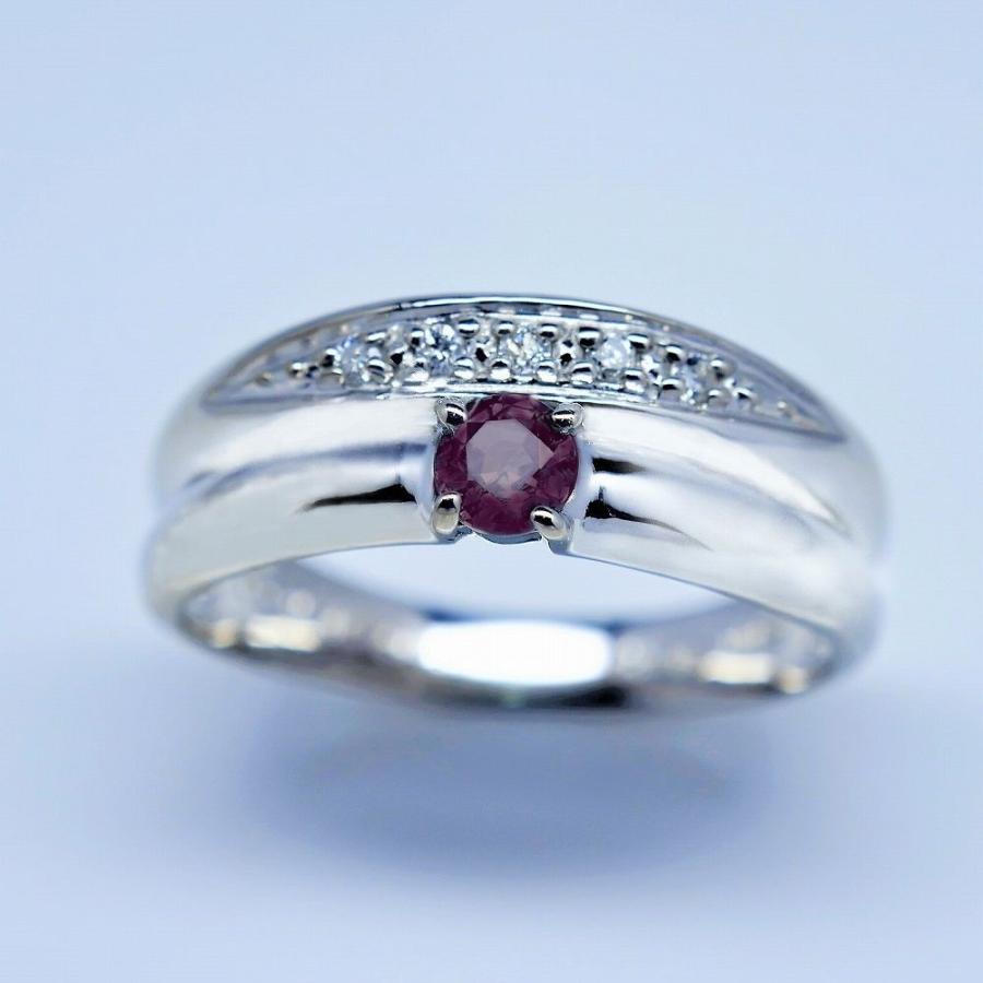 アレキサンドライト リング 指輪 0.15ct Pt100/K18WG/K18YG カラー