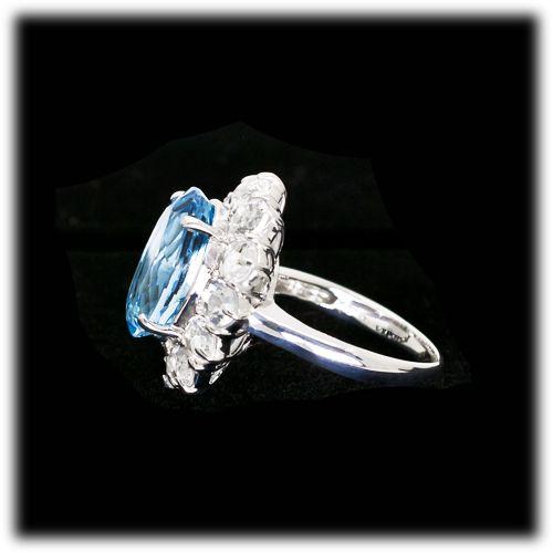ブルートパーズ リング 指輪 大粒 7.0ct SV925 11月 誕生石 天然石