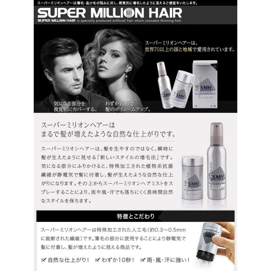 スーパーミリオンヘアー 30g（ライトブラウン）2個セット : アット