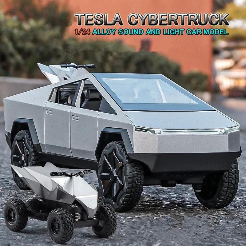 テスラ TESLA サイバートラック 1/24 ミニカー 全3色 ライト点灯