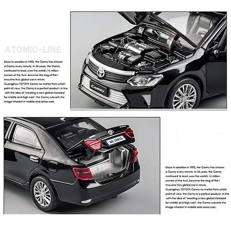 トヨタ（TOYOTA） CAMRY カムリ 1/32 ミニカー 全4色 ライト点灯 合金