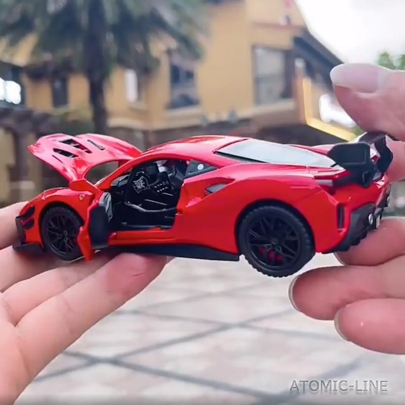 Ferrari（フェラーリ） 488 1/32 ミニカー 全3色 ライト点灯 エンジン