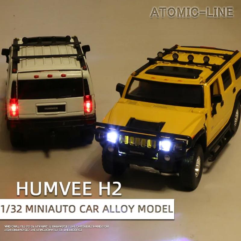 HUMMER（ハマー） H2 1/32 ミニカー 全4色 ＋1タイプ ライト点灯