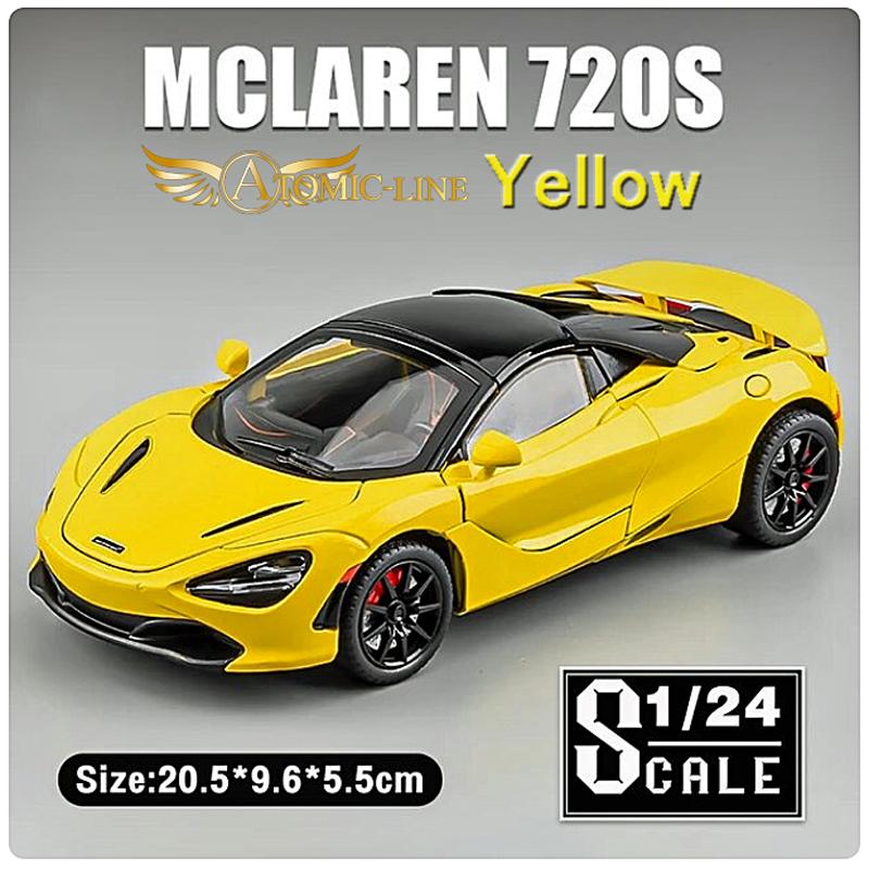 マクラーレン 720S Spider 1/24 ミニカー 全4色 ライト点灯 エンジン