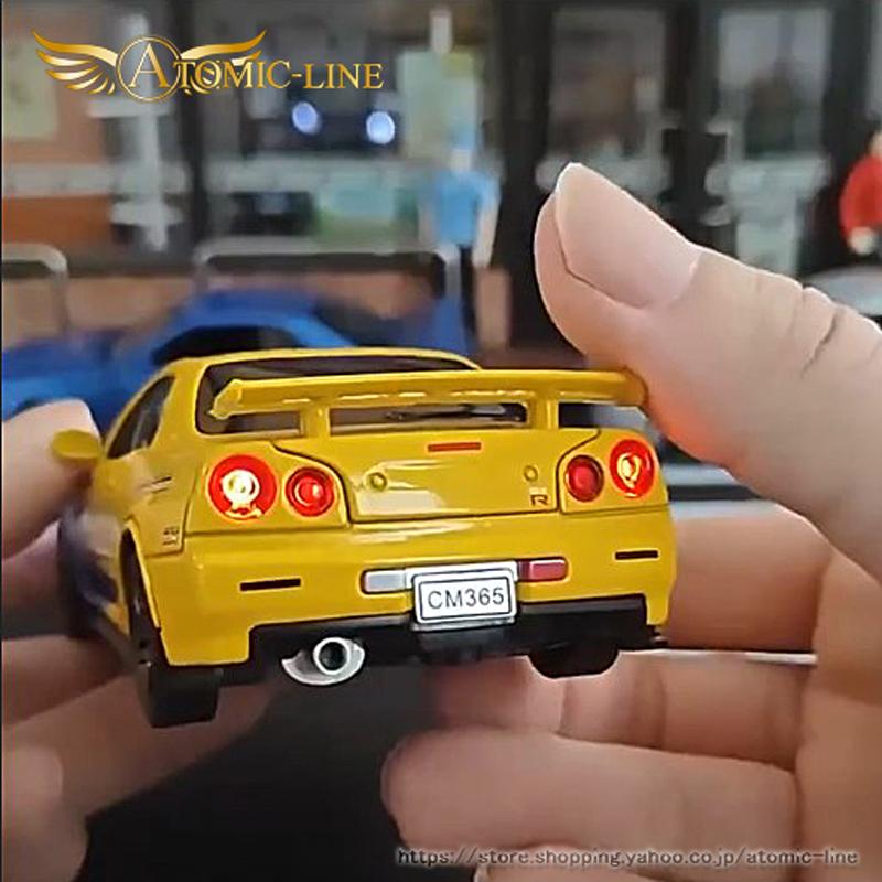 日産（NISSAN） NISSAN GT-R R34 スカイライン 1/32 ミニカー 全3色