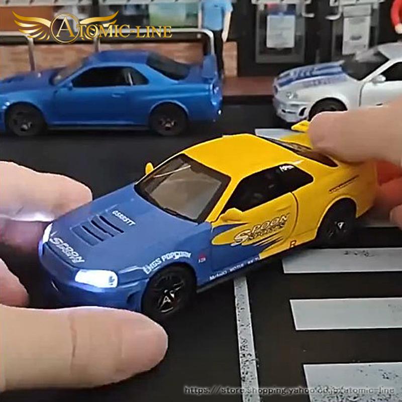 日産（NISSAN） NISSAN GT-R R34 スカイライン 1/32 ミニカー 全3色