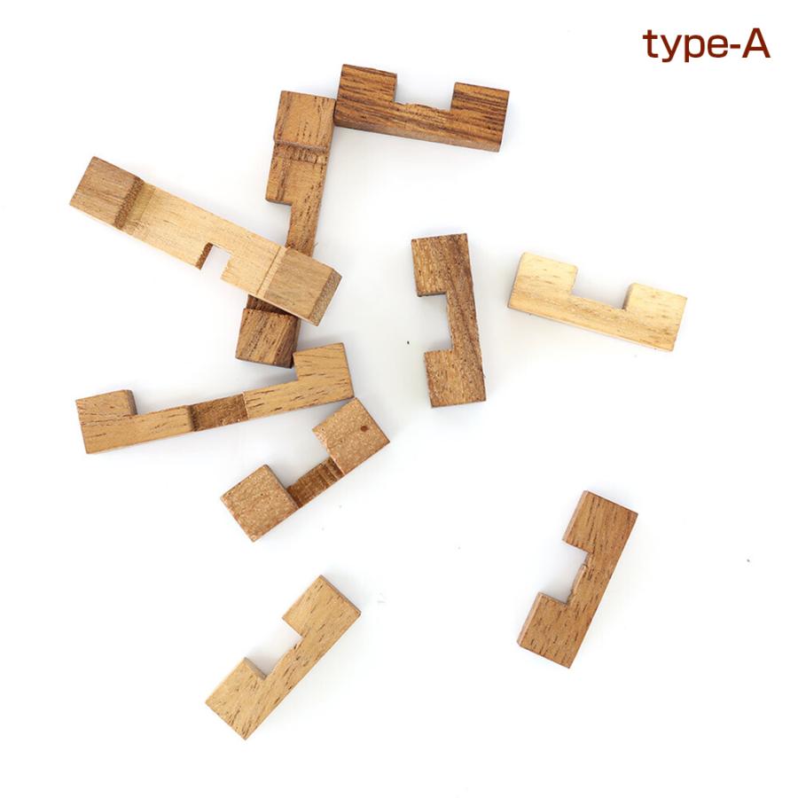 立体パズル 木製 ウッドパズル テトラポッド 全2種 木工 木のおもちゃ