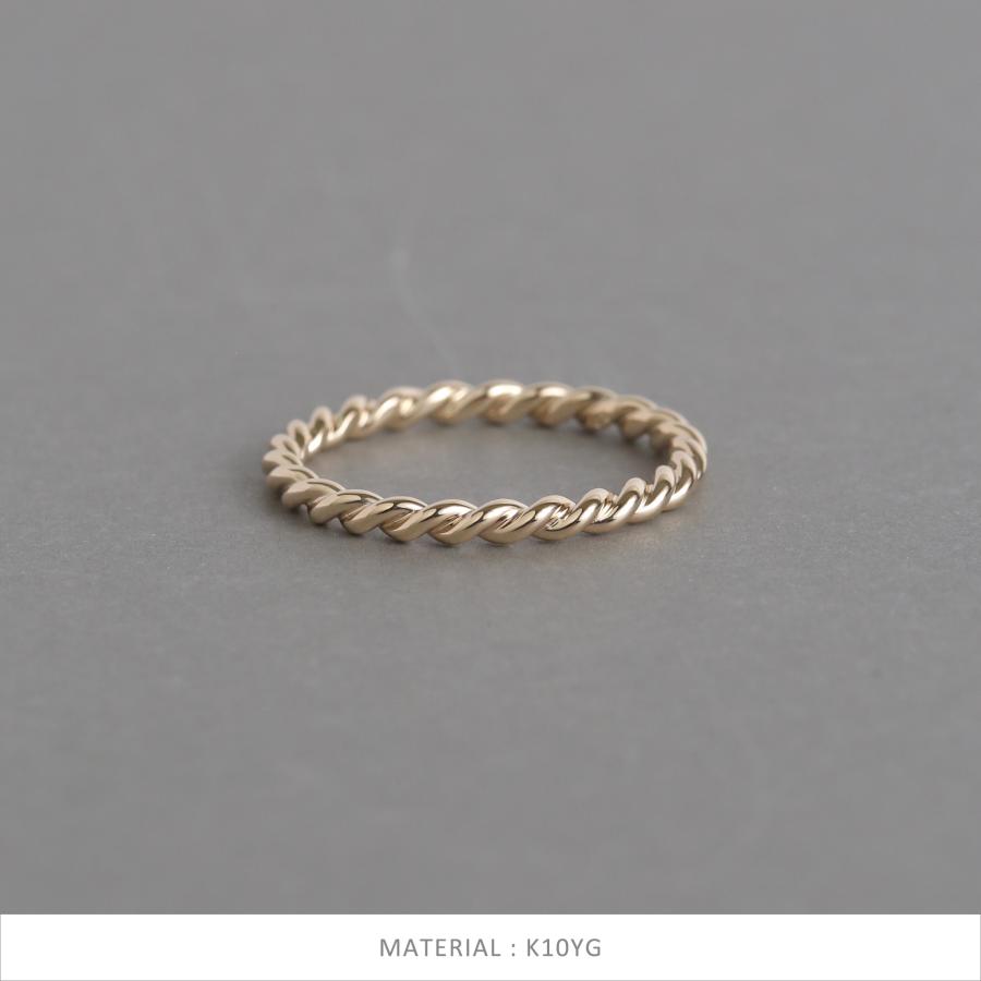 Avaron（アヴァロン） ツイスト リング イエローゴールド 指輪