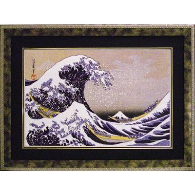 浮世絵・日本画 葛飾北斎 冨獄三十六景 神奈川沖浪裏 5Lサイズ 絵画