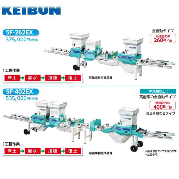 啓文社製作所 KEIBUN 水稲用振動式播種機 ニューサンパ SF-N262E (自動