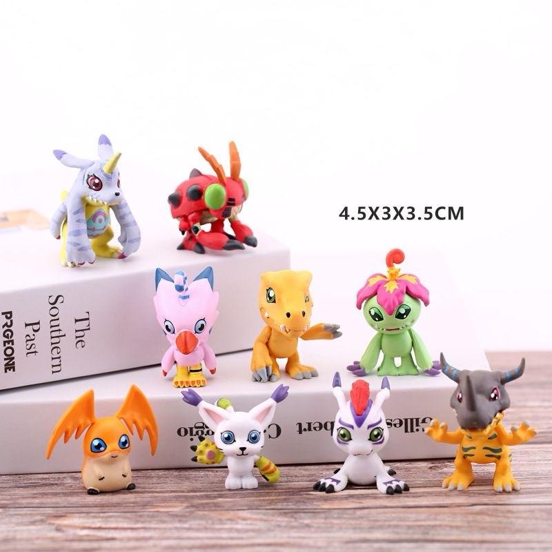 デジモン フィギュア アグモン 装飾品 9種類セット PVC製 ガブモン