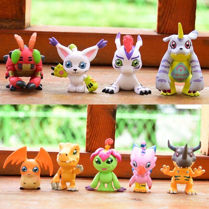 デジモン フィギュア アグモン 装飾品 9種類セット PVC製 ガブモン