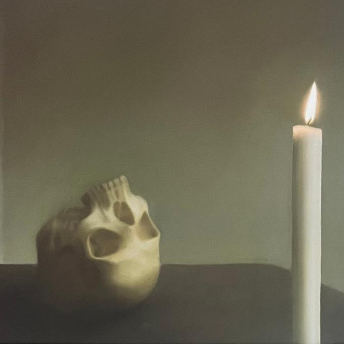特別額装品/Skull with Candle（ゲルハルト リヒター） : azポスター
