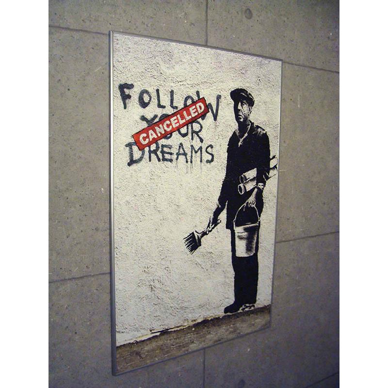 額装済/30%OFF/バンクシー/Follow Your Dreams : azポスター - 通販