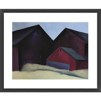 Ends of Barns（ジョージア オキーフ） 額装品 ウッドベーシック