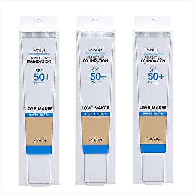 3本セット LOVE MAKER パーフェクトUVファンデーション 40g