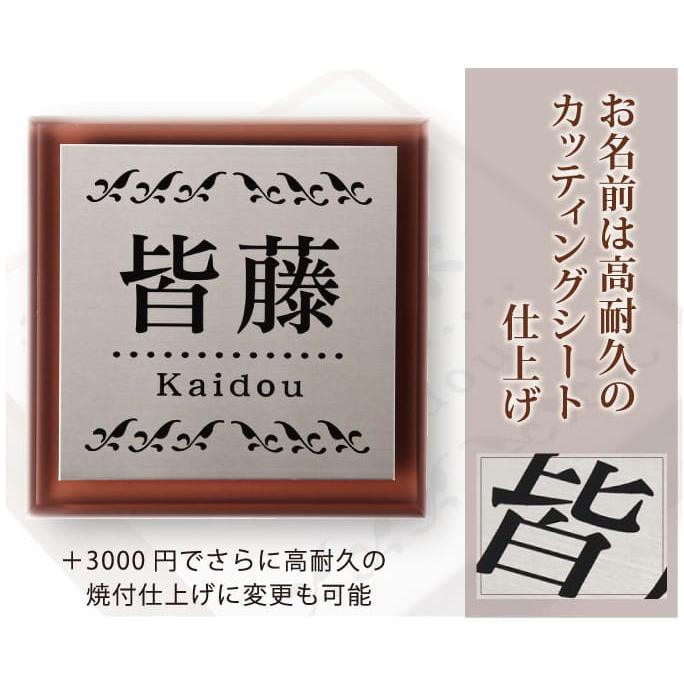 表札 ステンレル×ブラウンスモークアクリル ステンレス表札 アクリル