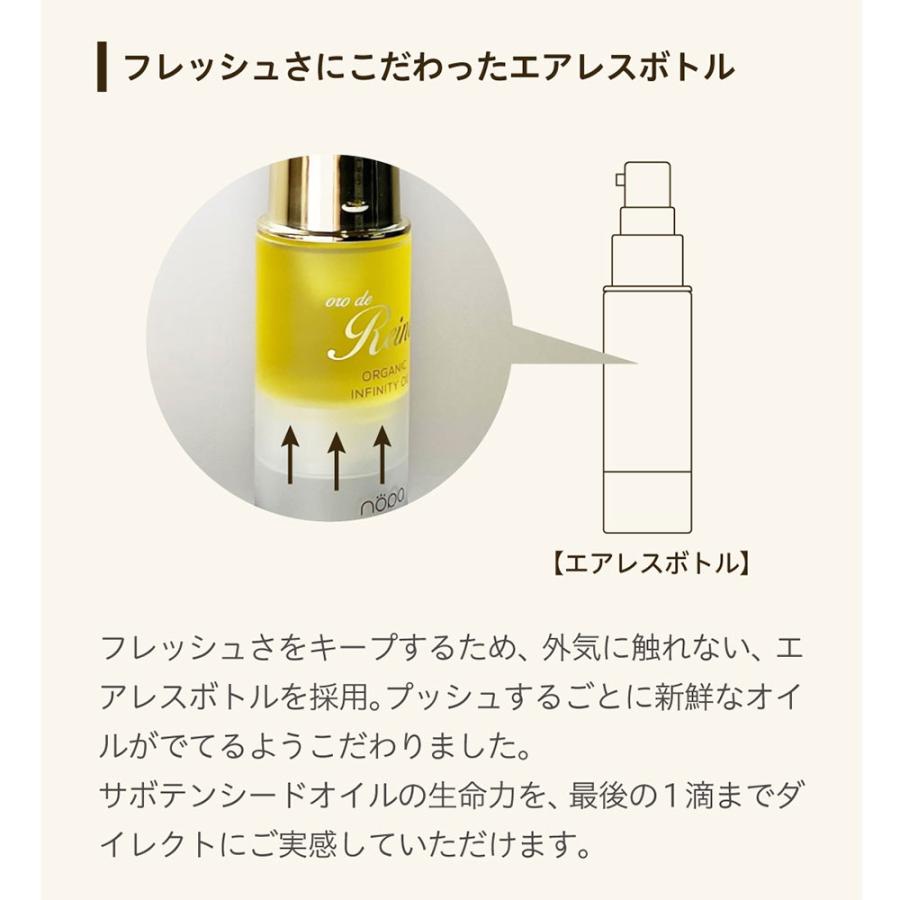 nopa ノパ オロデレイナ オーガニックインフィニティオイル 北斗晶