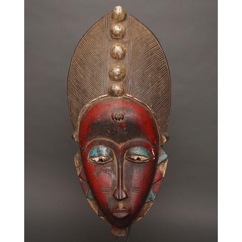 アフリカ コートジボワール グロ族 マスク 仮面 No.473 木彫り