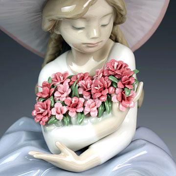 LLADRO（リヤドロ） リヤドロ（Lladro リアドロ 陶器人形 置物） 花と