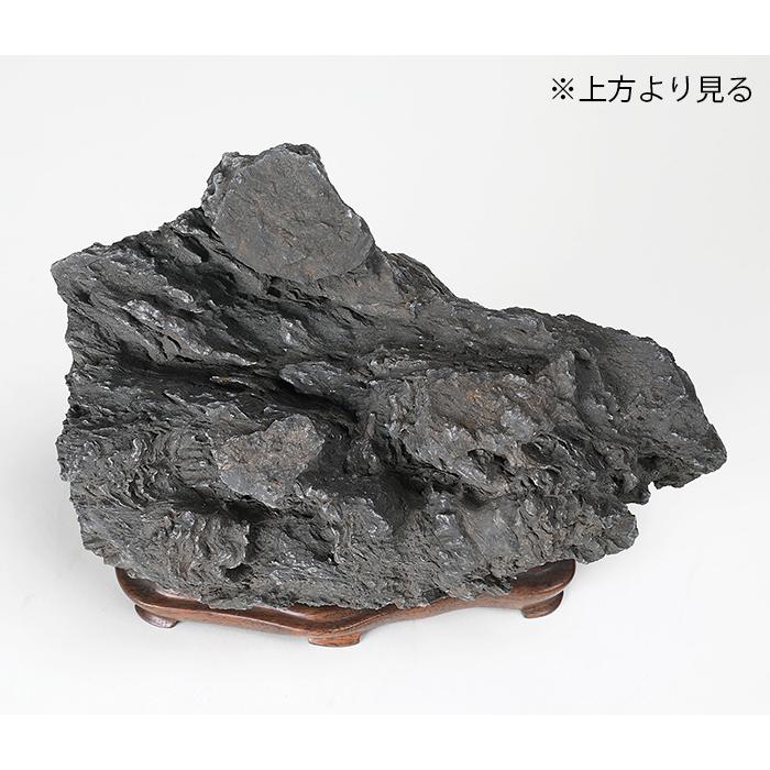 水石 「千仏石」 盆石 天然石 観賞石 すいせき 台座付き 現品限り