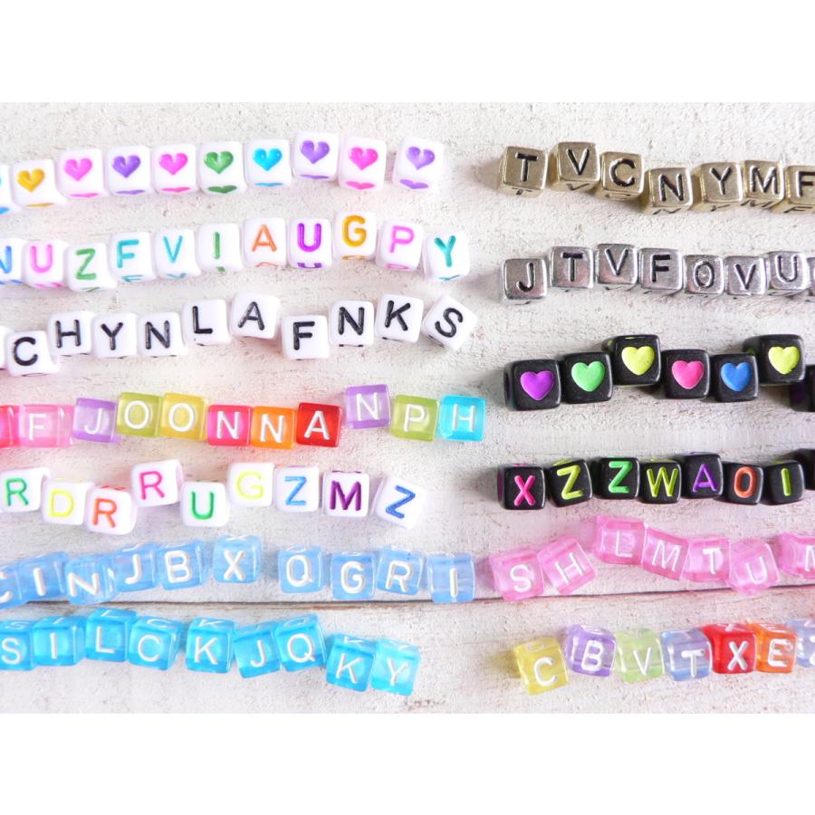 ビーズ 数字 ナンバー 金 ゴールド 100個 ＃686 : ブーブーハウス