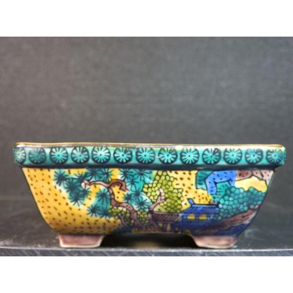 九谷焼角福印 吉田屋風長方外縁切足 3号 : 鉢や 暮路空 - 通販 - Yahoo